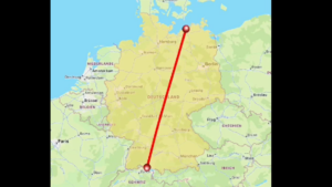 Route durch Deutschland